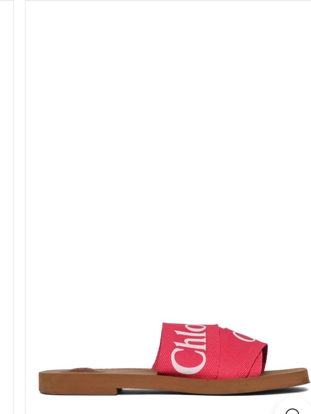 Chloe Pink Logo Slide Sandals - Picture 5 of 6